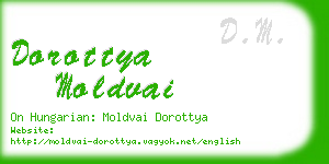 dorottya moldvai business card